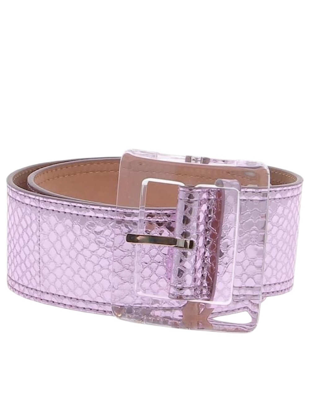 Gavazzeni x Veronica Beard Lavanda Belt or the Cinzia Wide Python-Print Belt